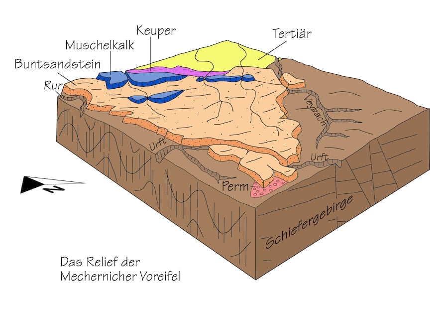 Das Relief der Mechernicher Voreifel
